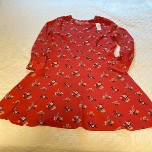 Ann Taylor LOFT light red floral dress